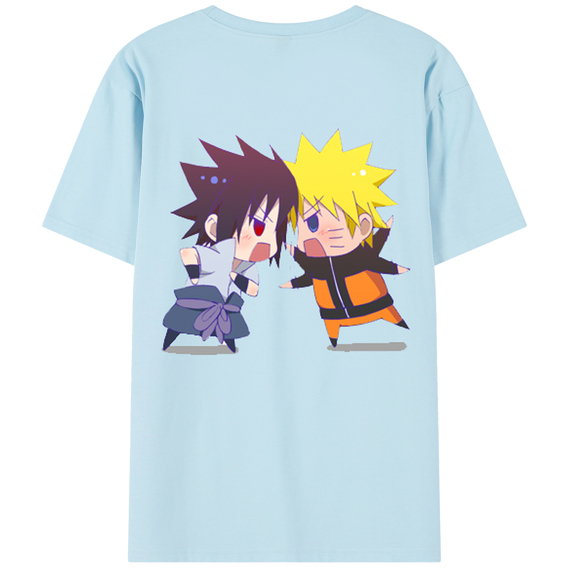 （画像用） NARUTO -ナルト- うずまき ナルト Uzumaki Naruto 綿100％半袖Tシャツ（背面プリント）